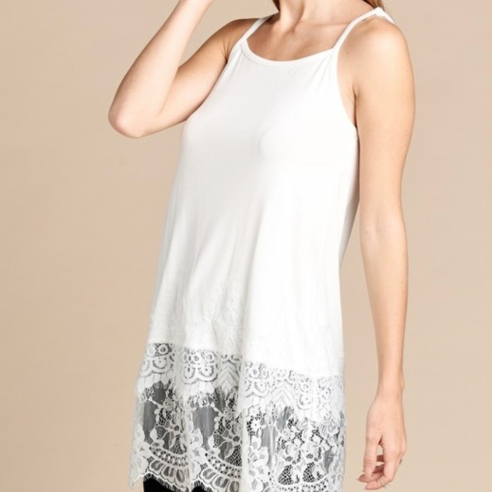 Lace layering tank